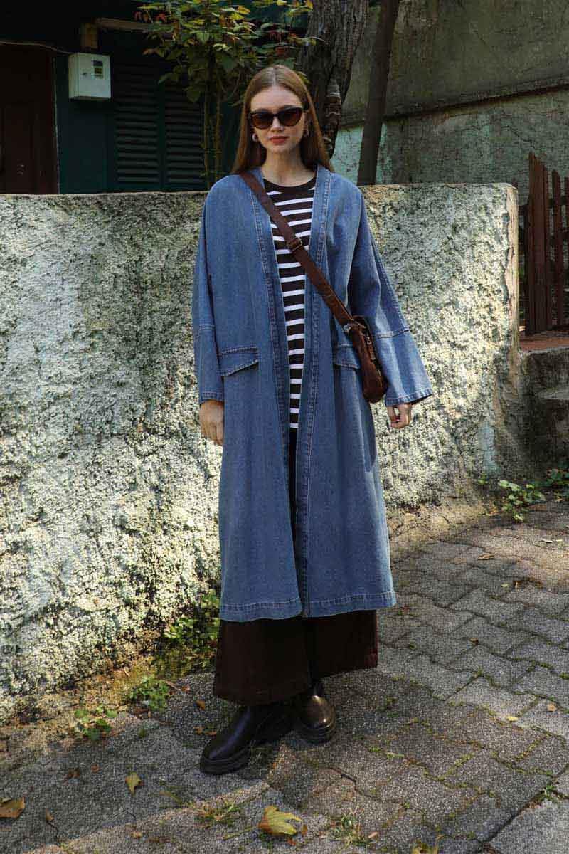 Klasik Denim Kap Açık Mavi