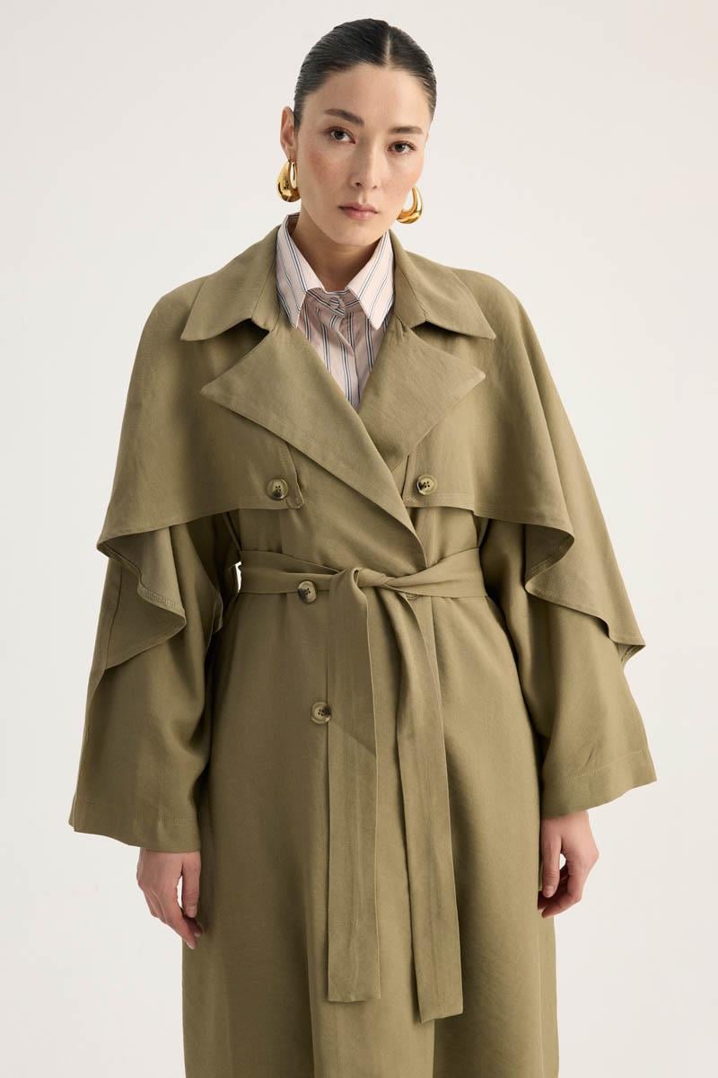 Laçin Trençkot Haki