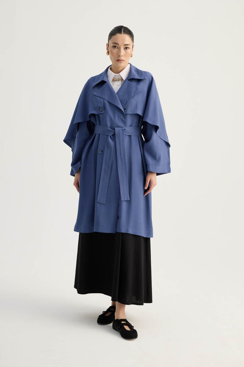 Laçin Trençkot İndigo