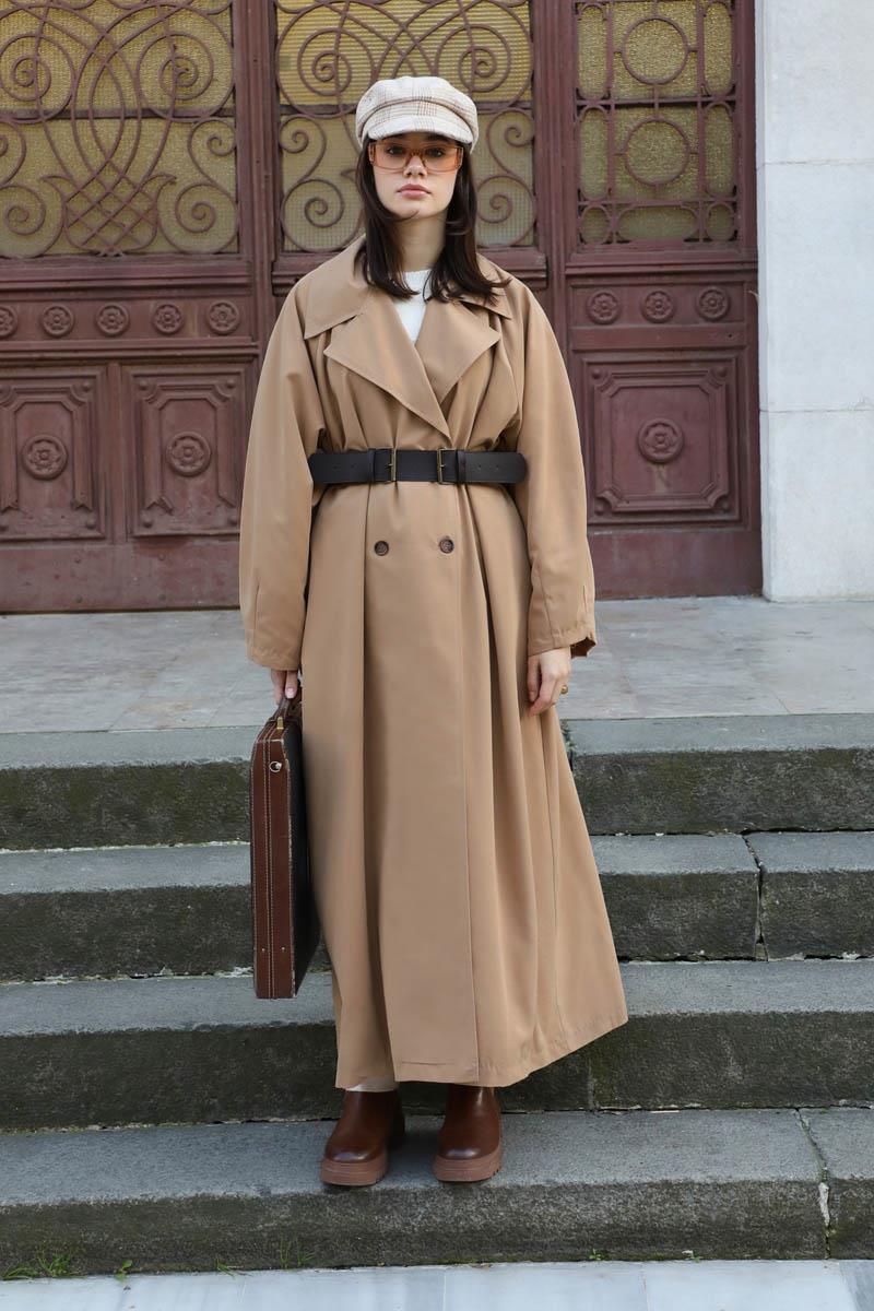 Oversize Vintage Trençkot Camel