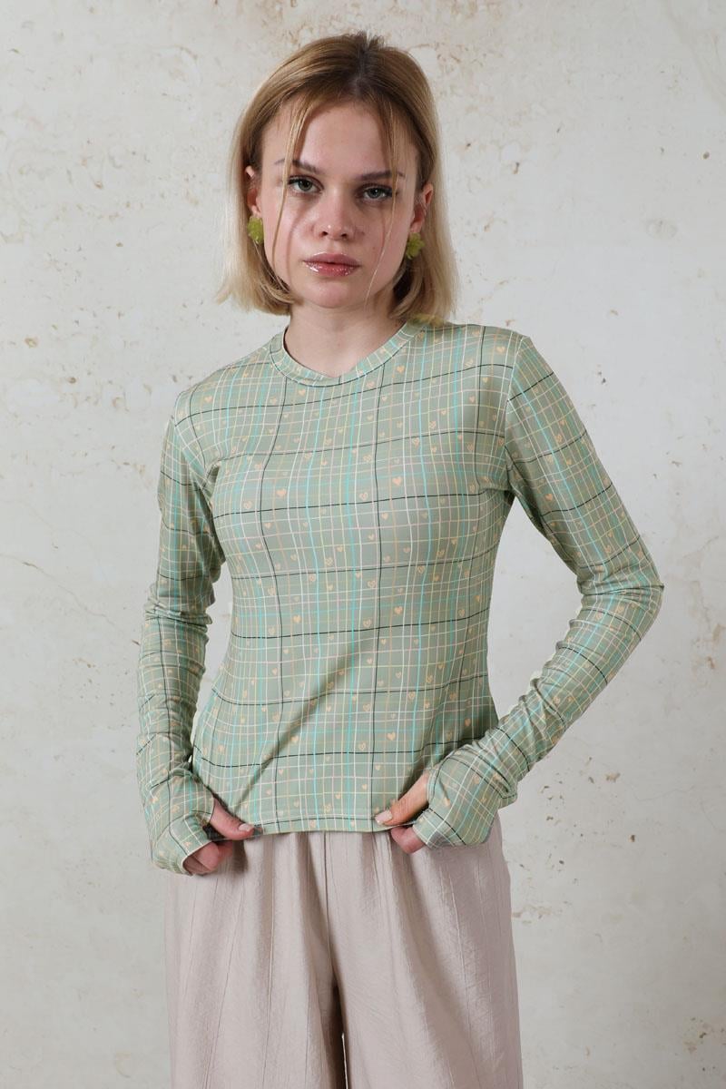 Parmaklı Kalp Body Mint