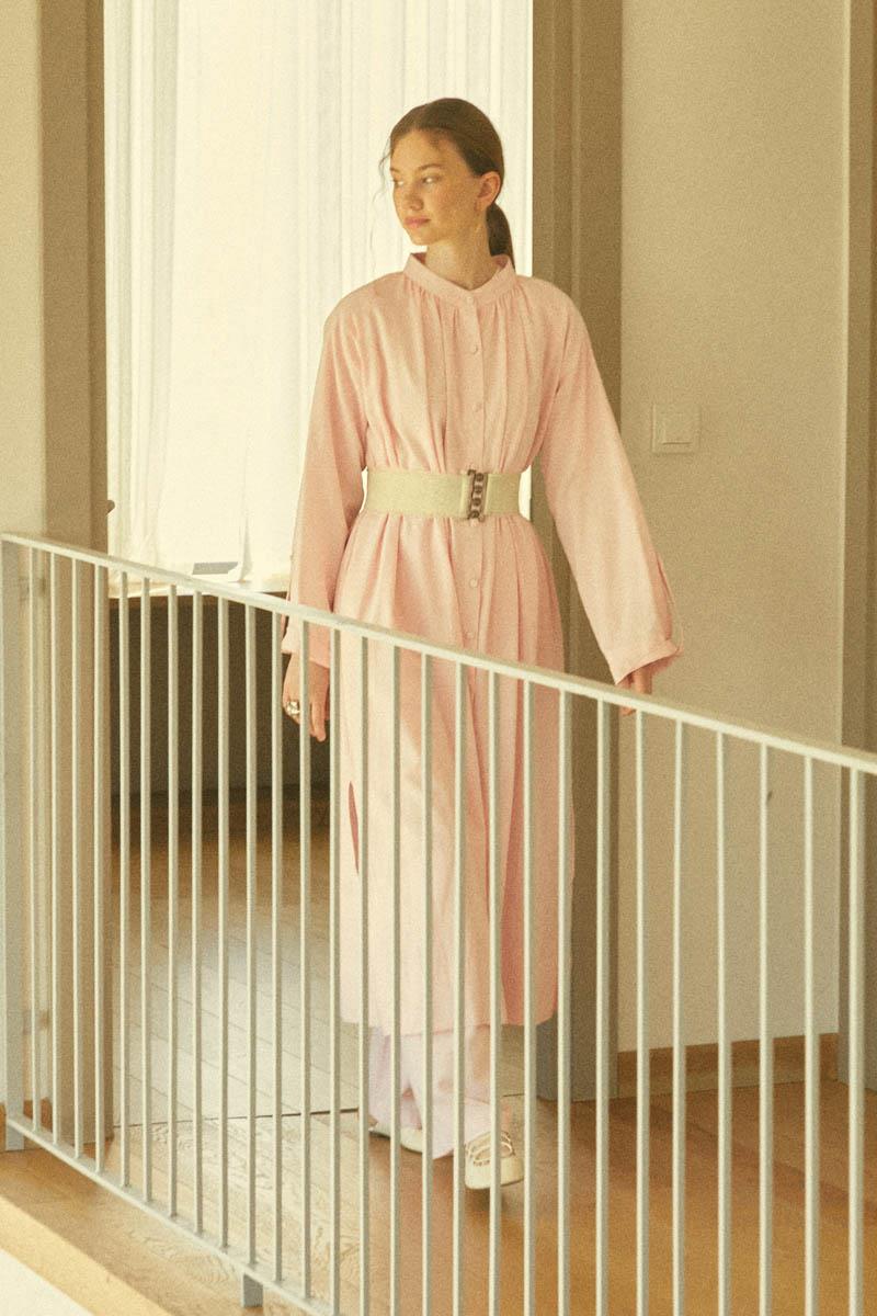 Şile Bezi Tunik Takım Pudra