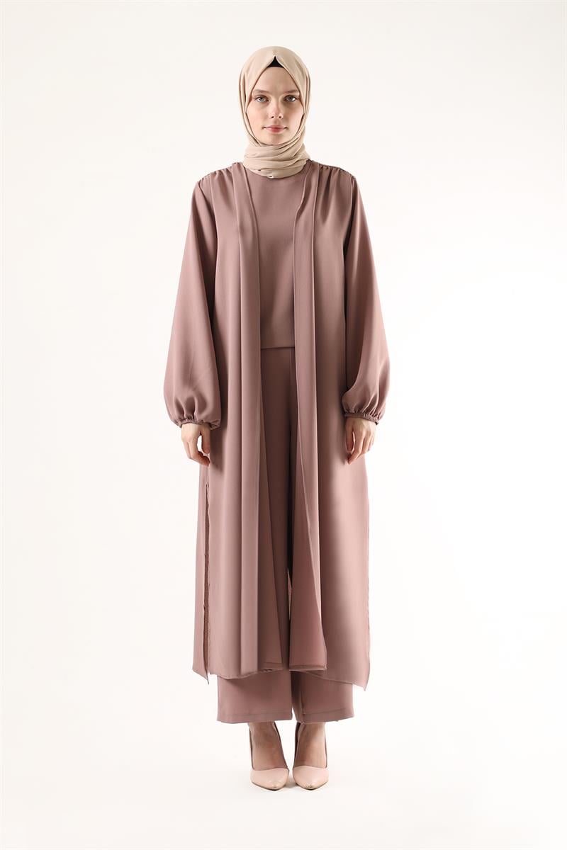 Soft Kimono Takım Gül Kurusu