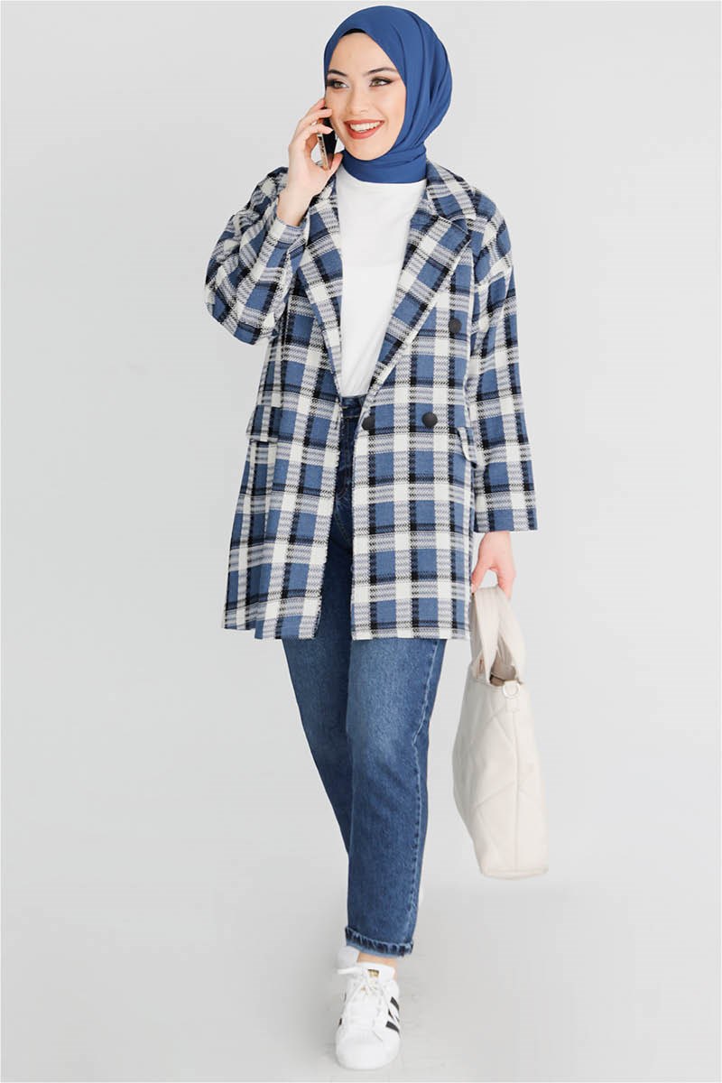 Tüvit Blazer Ceket Lacivert