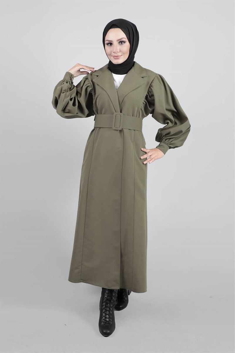 1026 Balon Kol Haki Trenç