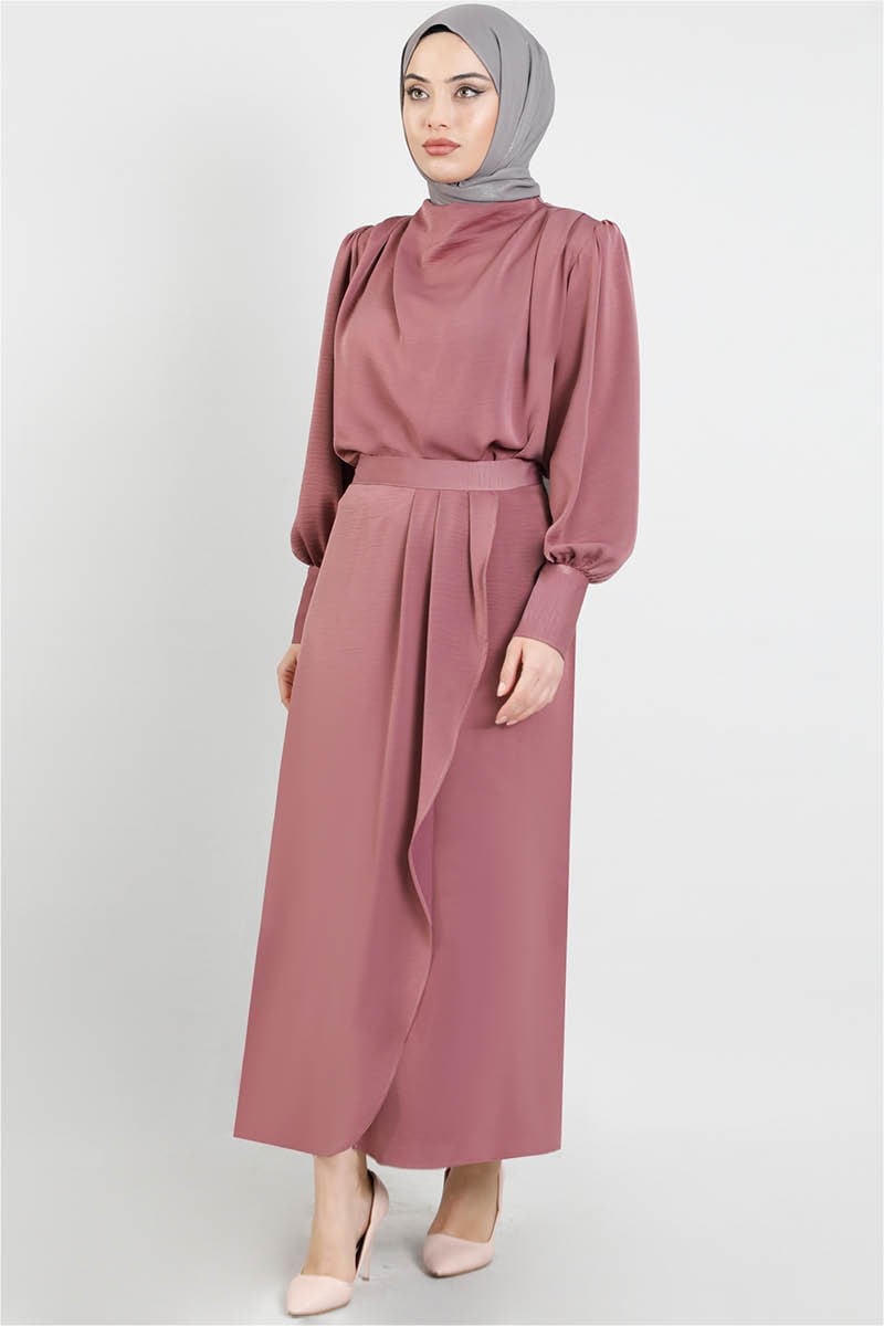  1438 Mila Skirt Set Dried Rose