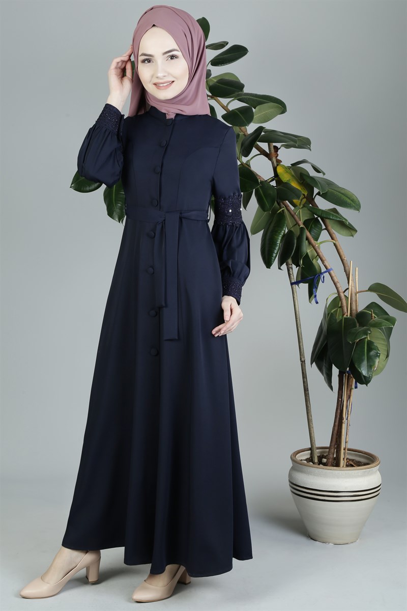 3217 Mitis Desenli Lacivert Ferace