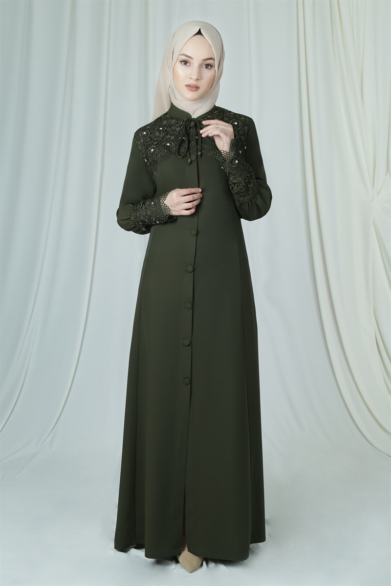 3230 Minel Dantelli Haki Ferace