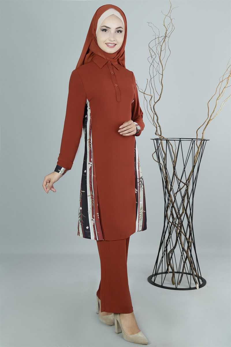 3354 Desenli Oranj Takım