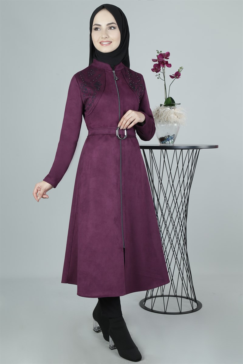 3423 Galvo Lazer Desenli Mürdüm Kap