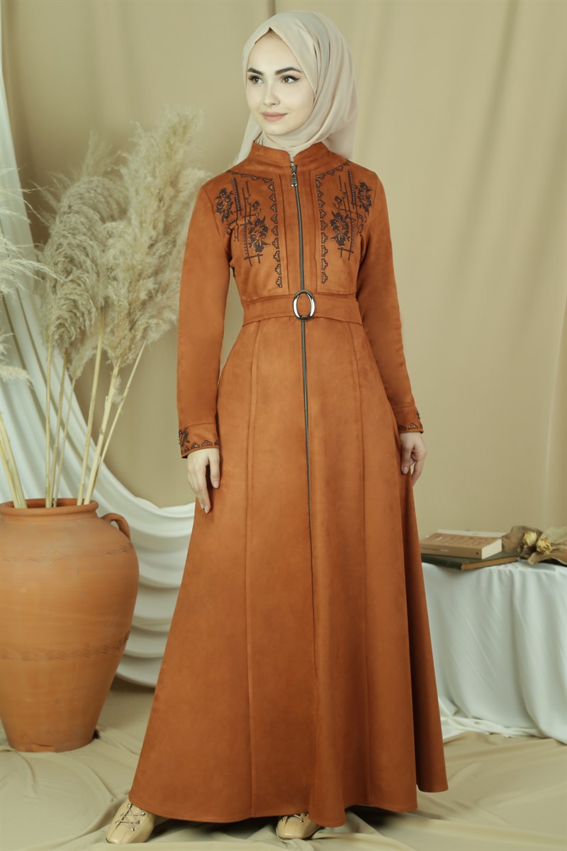 3434 Galvo Lazer İncili Oranj Ferace