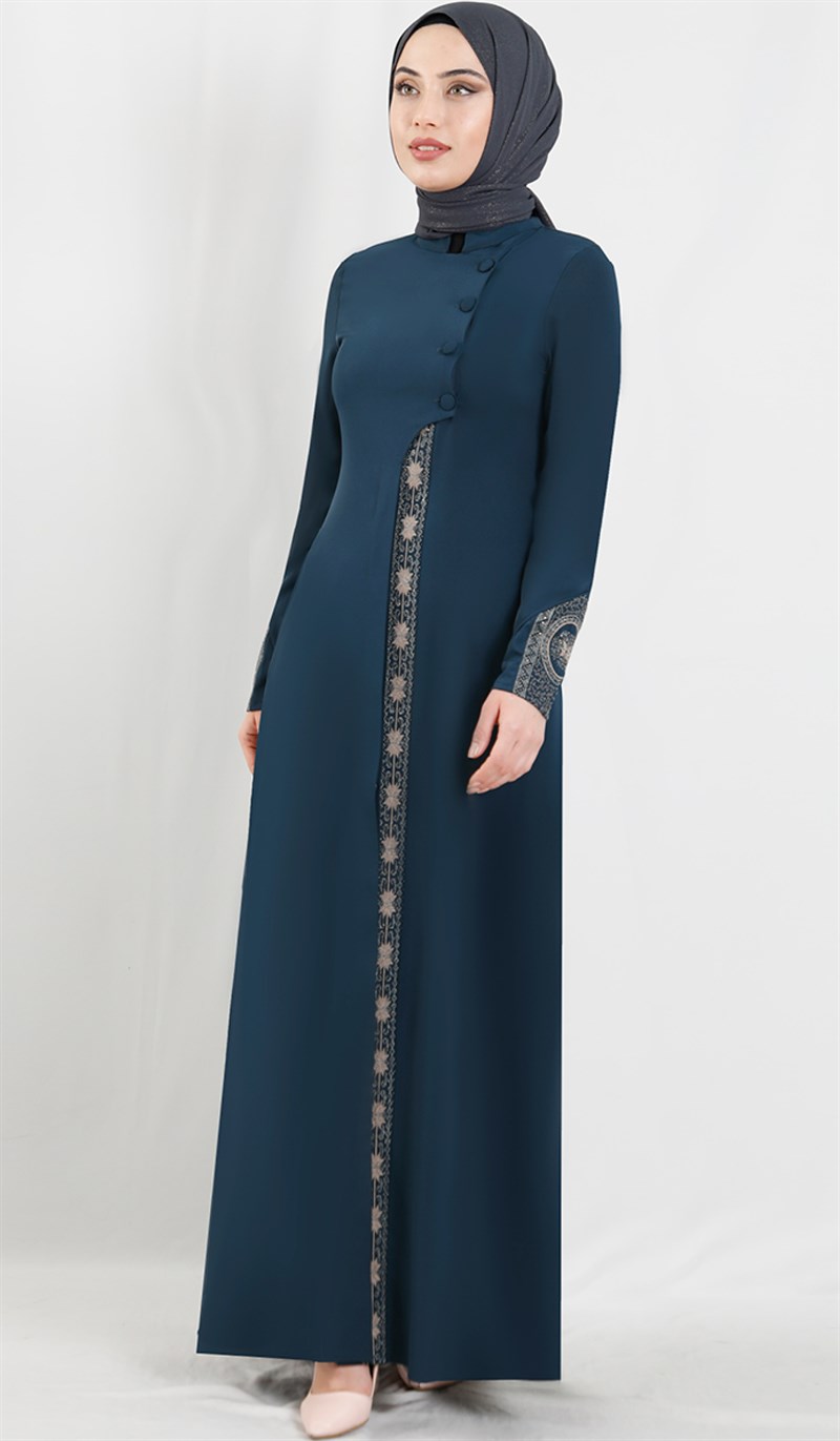 Sleeve Embroidered Abaya