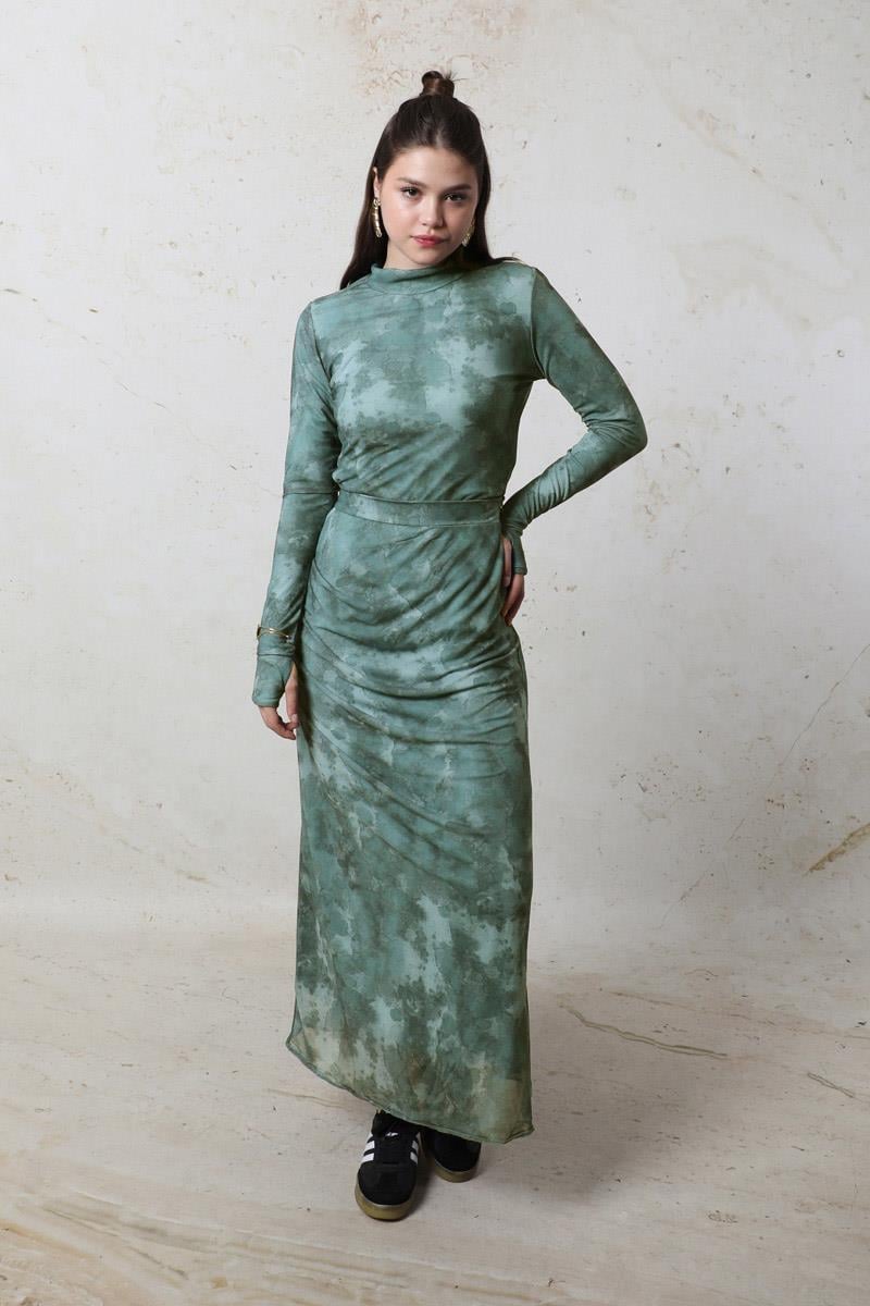 Batik Desenli Body Mint