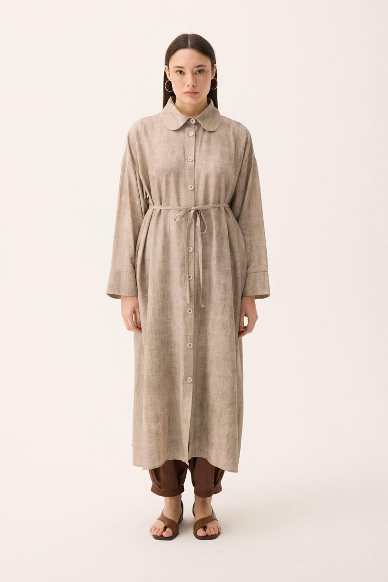 Bebe Yaka Tilbe Elbise Taş