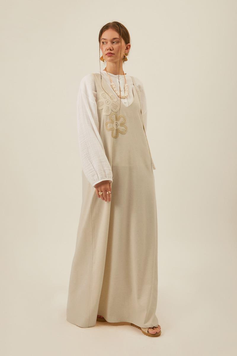 Çiçek Dantelli Jile Taş