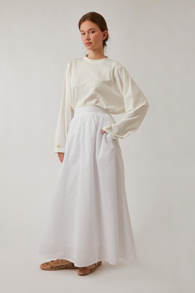 Duru Büzgülü Etek Bebe Mavisi