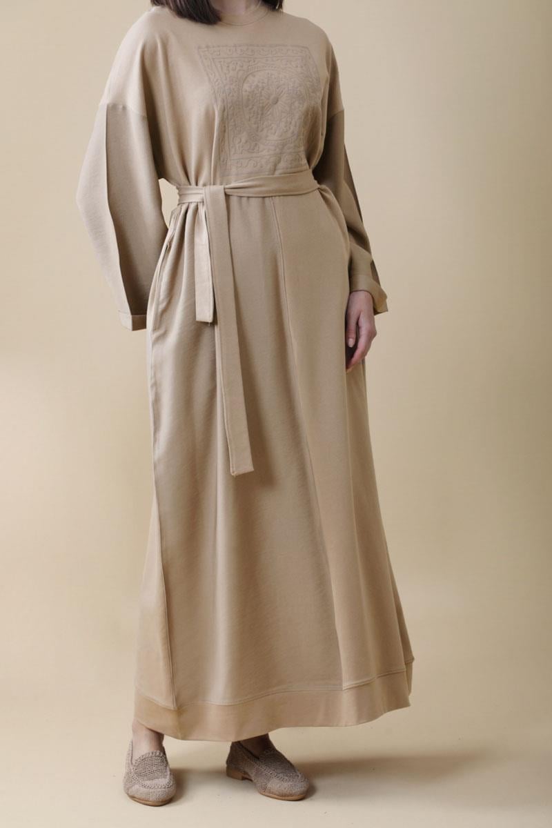 Garnili Sweat Elbise Camel