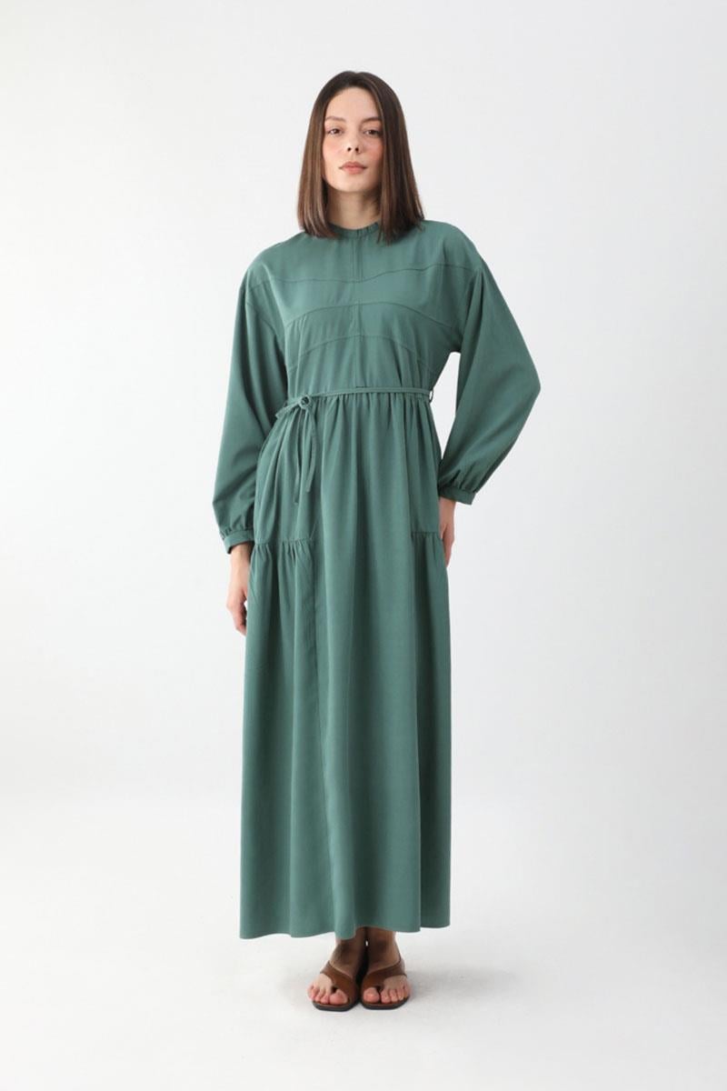 Günsu Elbise Koyu Mint