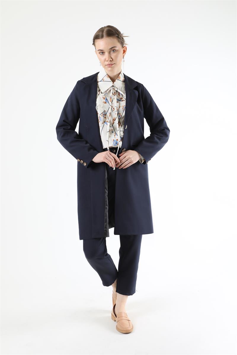 Classic Blazer Jacket Suit Navy Blue