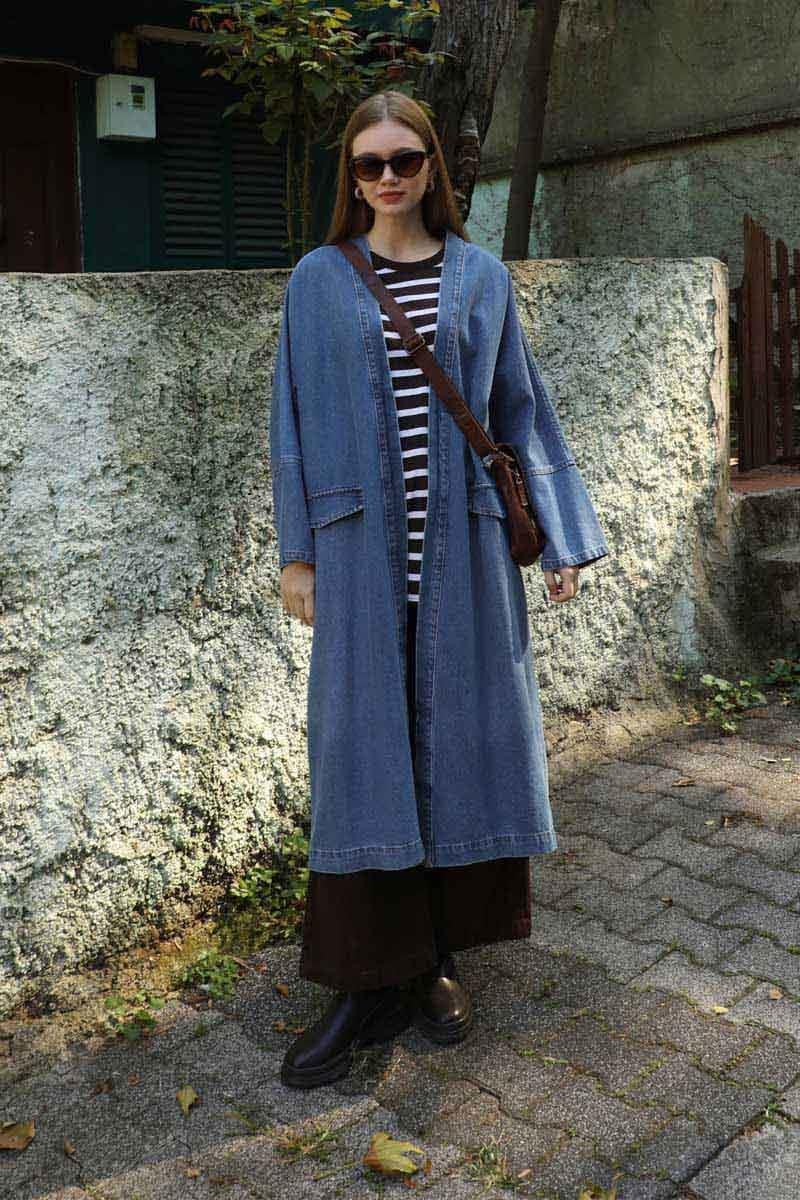 Klasik Denim Kap Açık Mavi