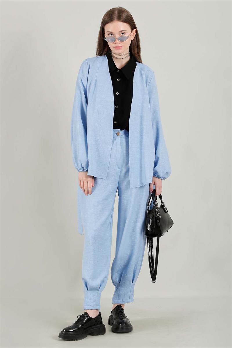 Klasik Kimono Takım Bebe Mavisi