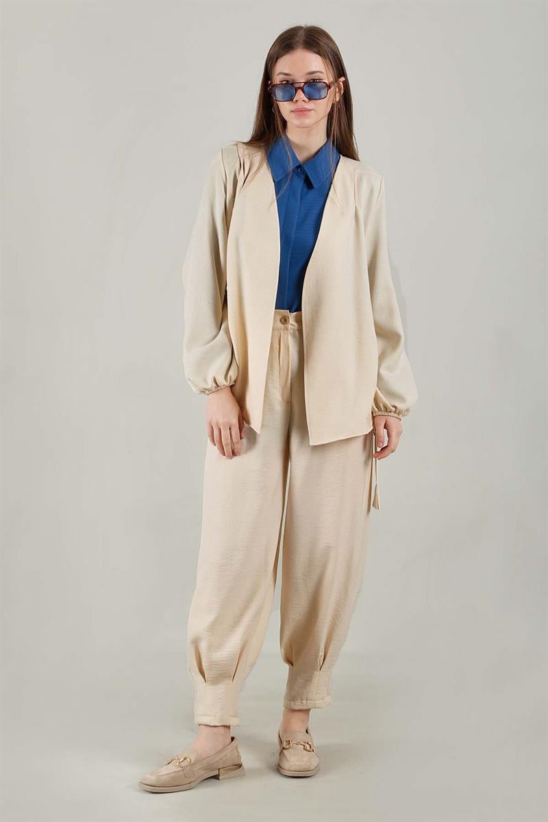 Klasik Kimono Takım Bej
