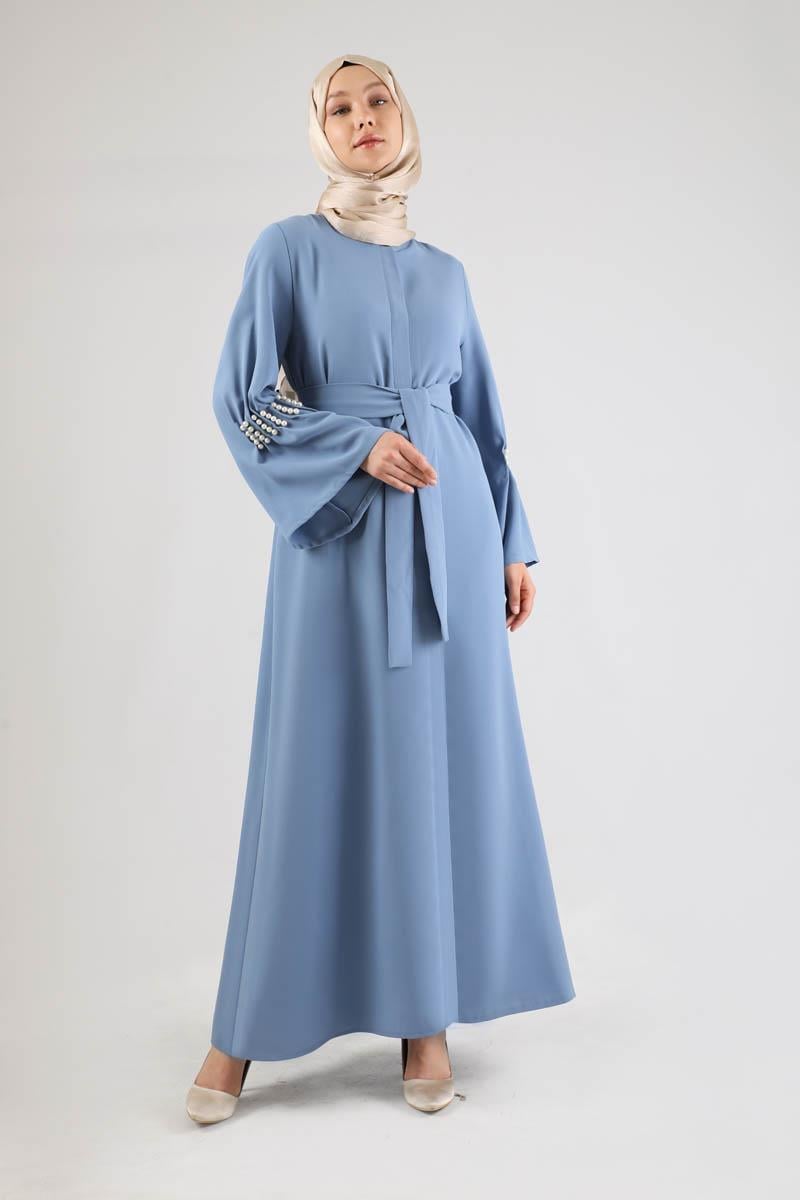 Kolları İncili Ferace Bebe Mavisi