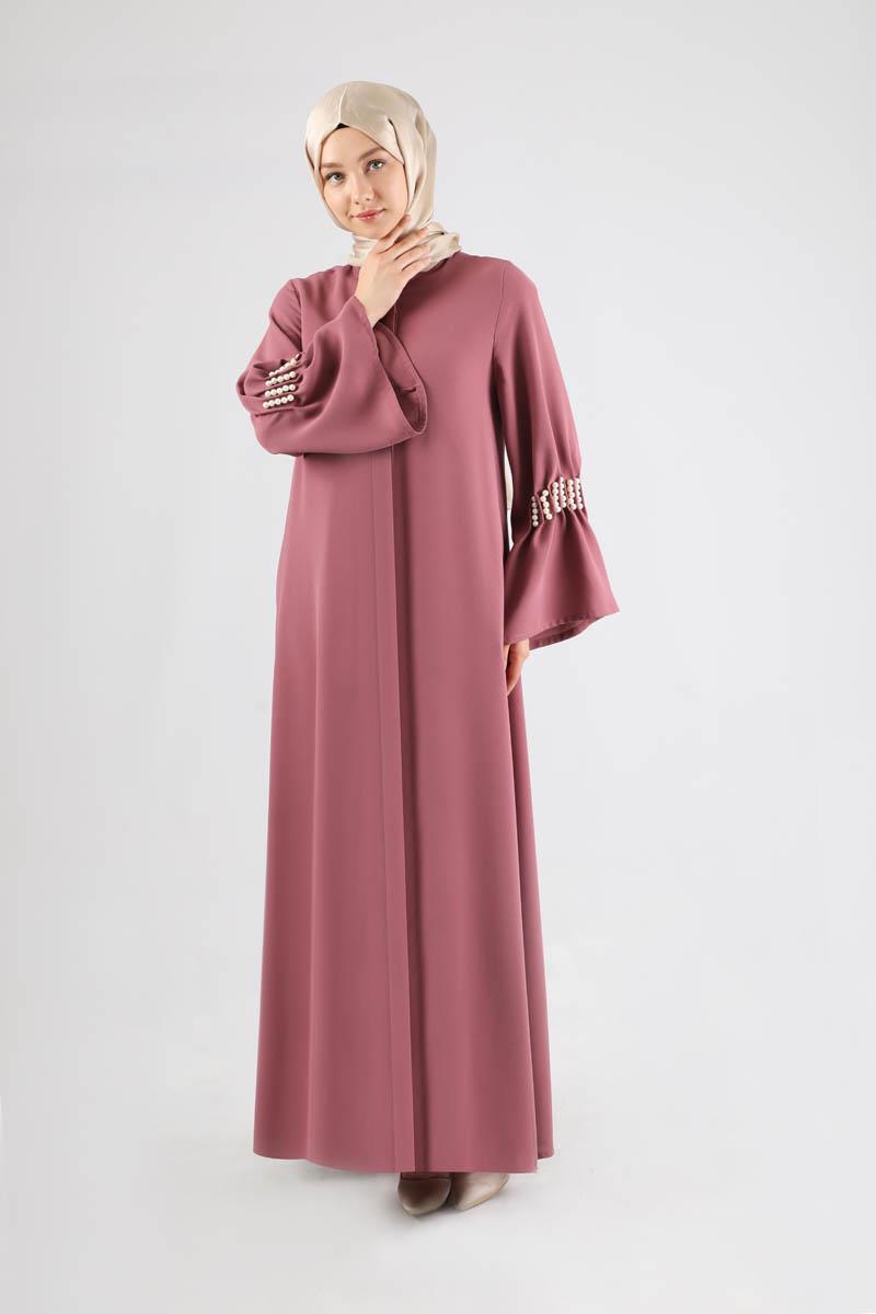 Kolları İncili Ferace Gül Kurusu