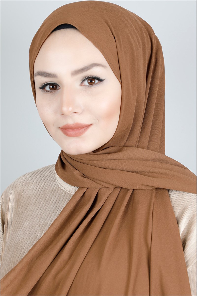 Krep Şifon Tarçın Şal 
