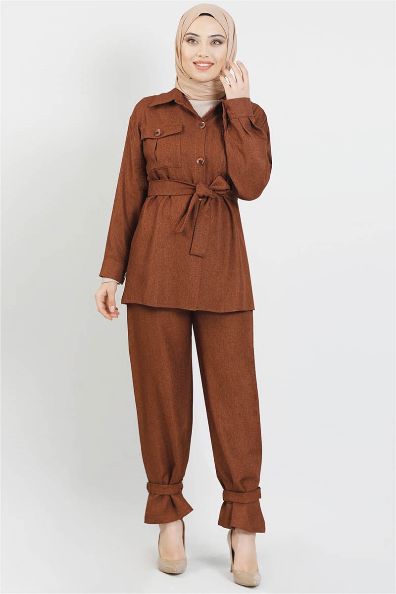 Kuşaklı Oversize Takım Kiremit