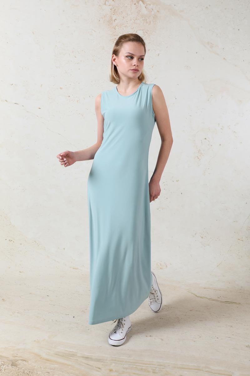 Likralı İç Elbise Bebe Mavisi