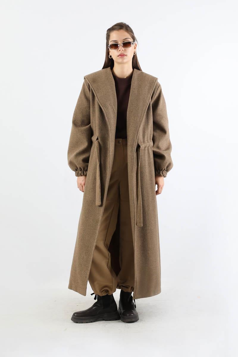 Maria Long Cachet Coat Smoked
