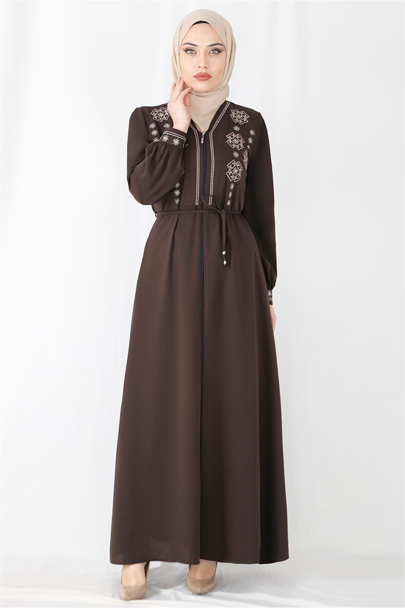 Nakışlı Ferace Kahve