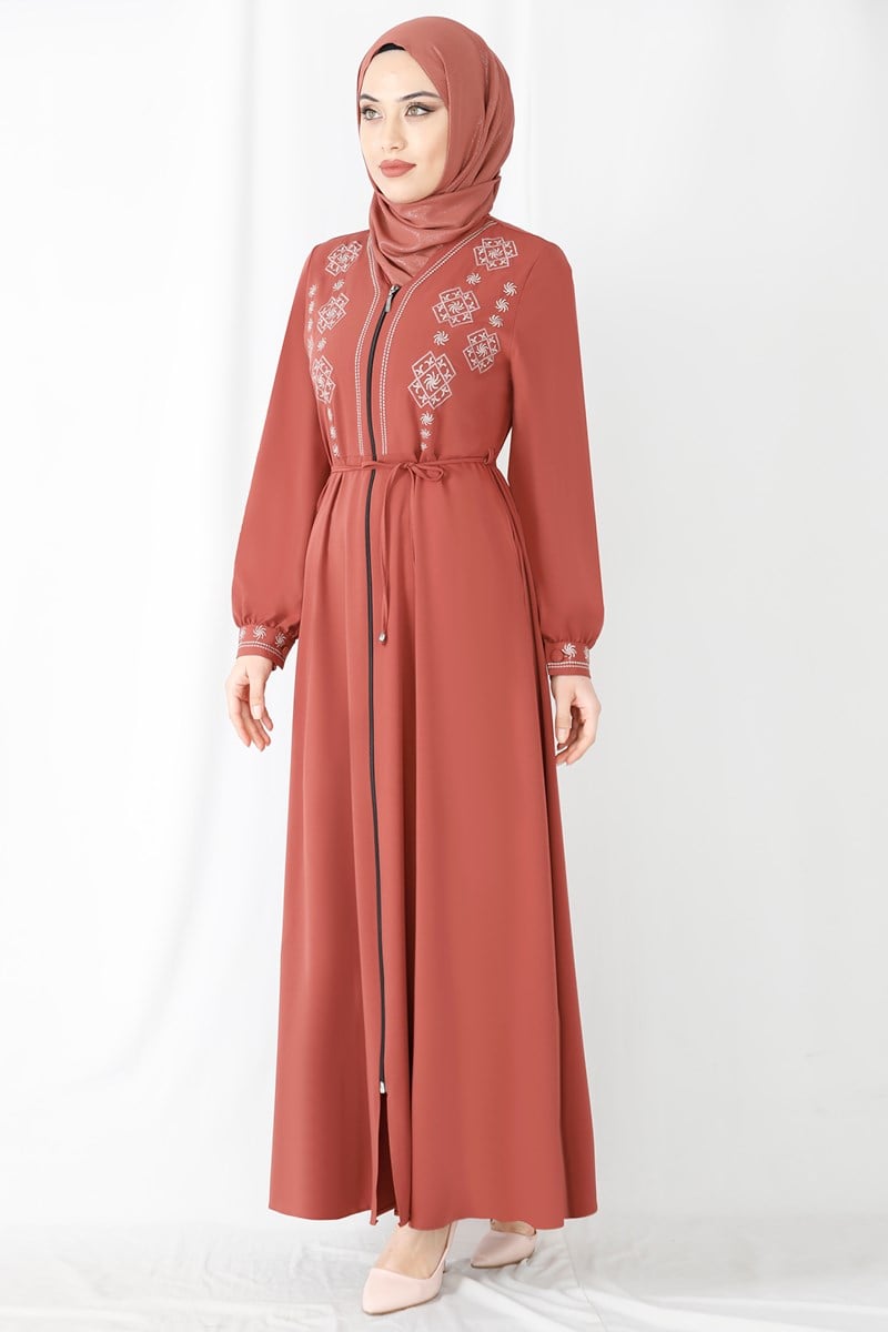 Nakışlı Ferace Şeftali