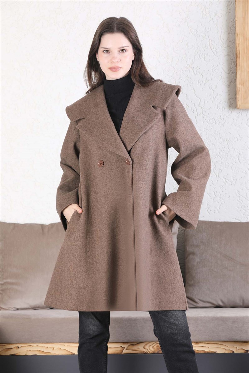 Oversize Cachet Coat Baby Blue