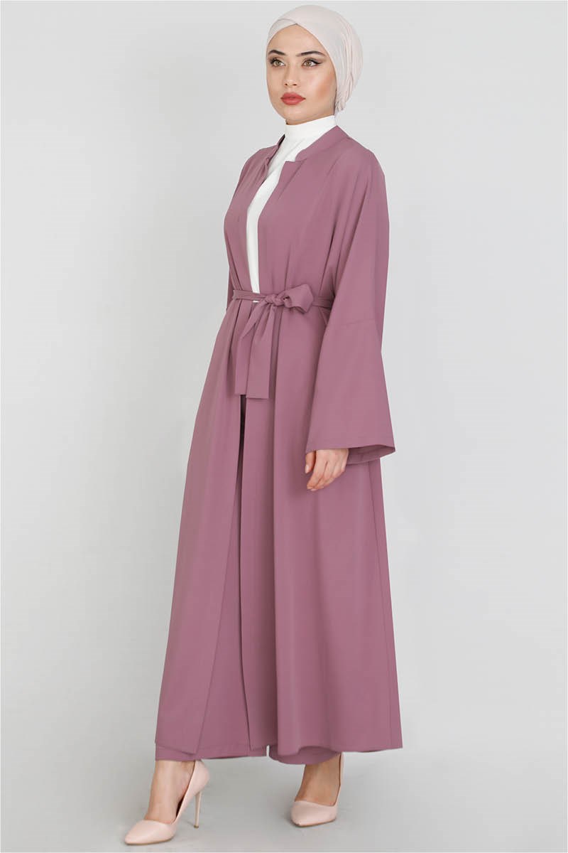  Abaya Suit With Pants Dried Rose