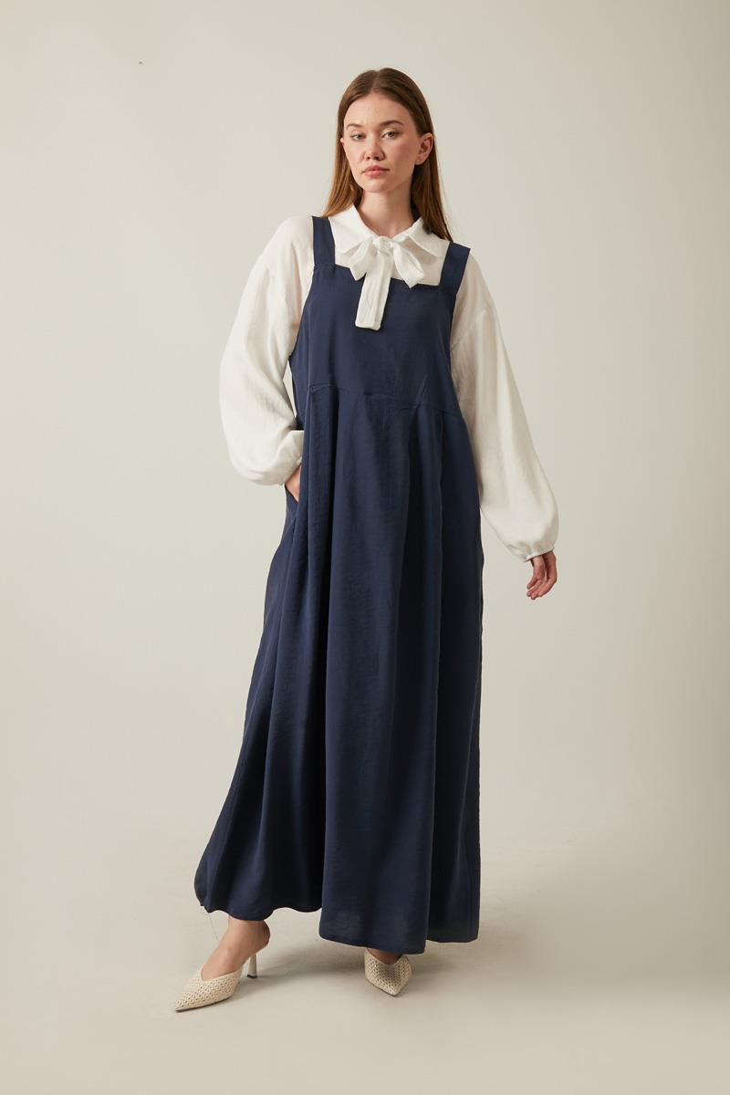 Pileli Modal Jile Lacivert