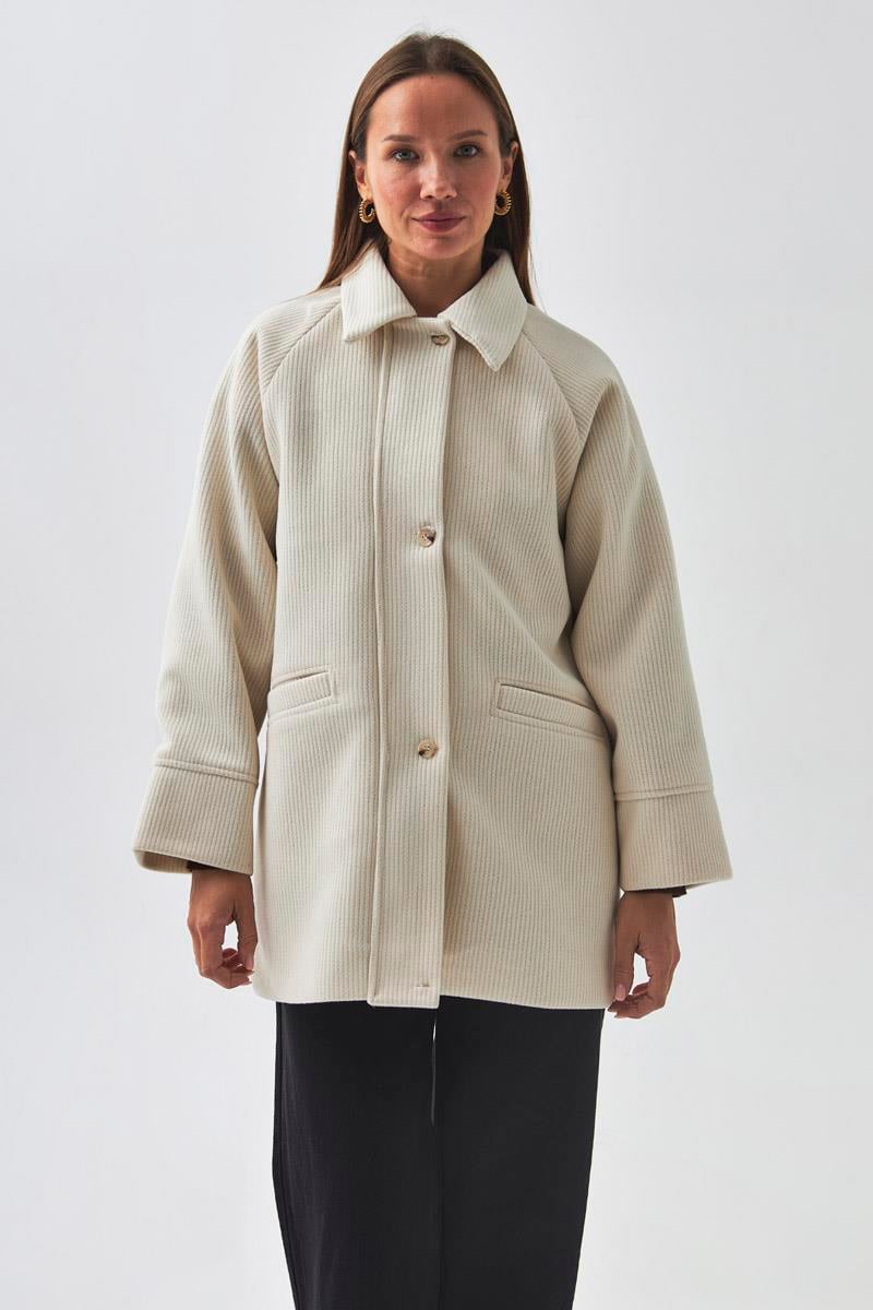 Reglan Kol Kısa Kaban Ekru