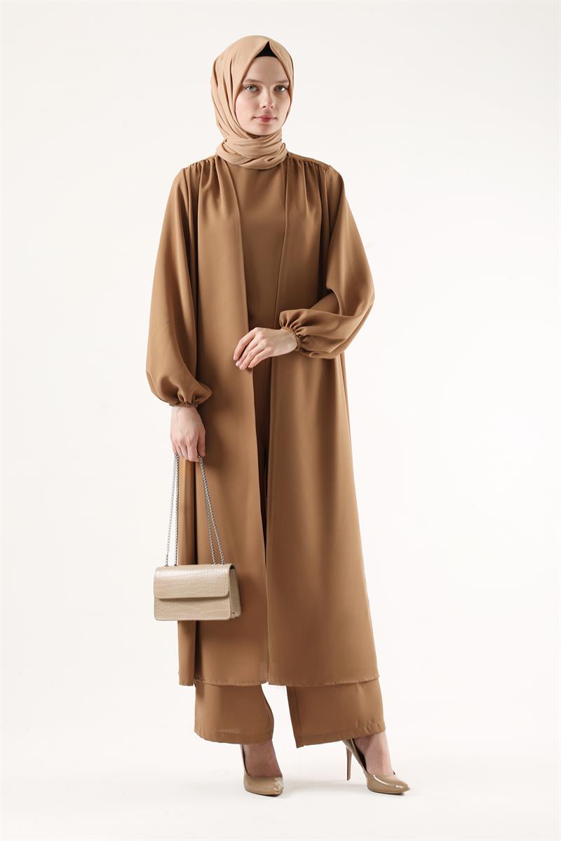 Soft Kimono Takım Camel