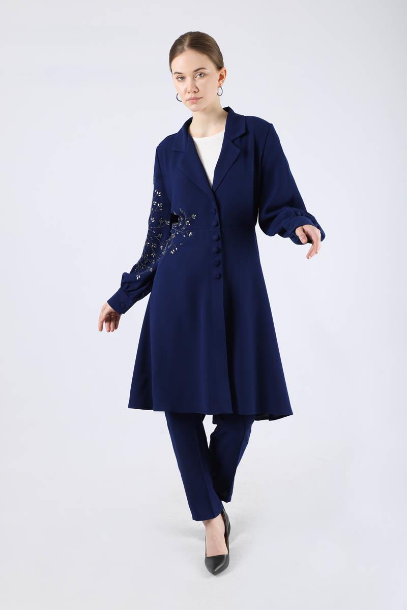 Arms and Front Stones Double Suit Blıue