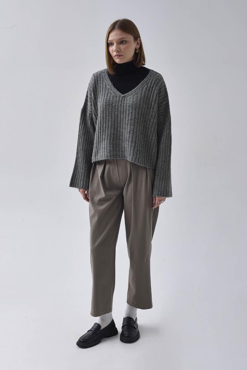 V Yaka Crop Kazak Antrasit