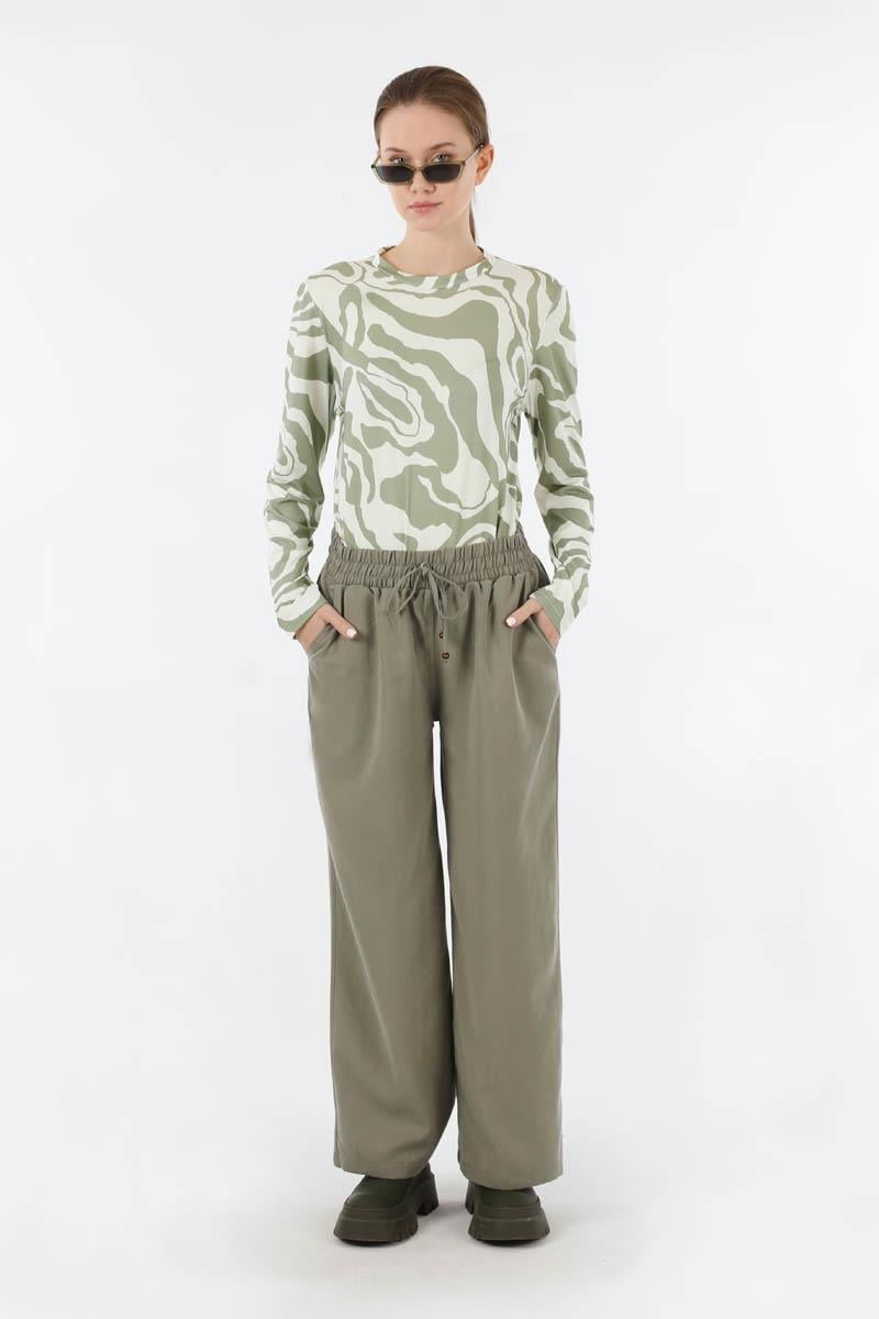 Zebra Desenli Body Mint