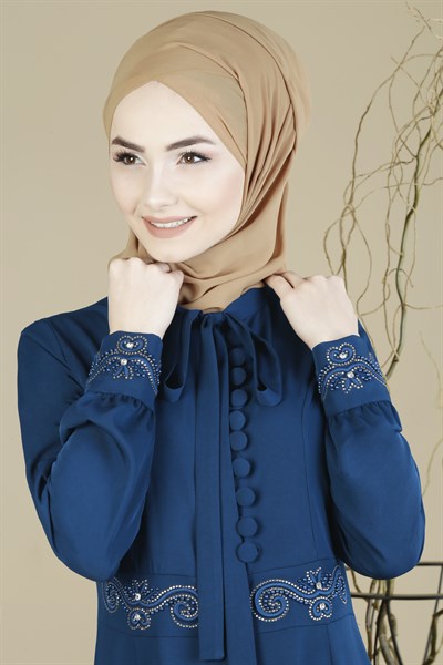 3215 Lavinya Desenli İndigo Ferace