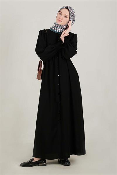 Klasik Elbise Ferace Siyah