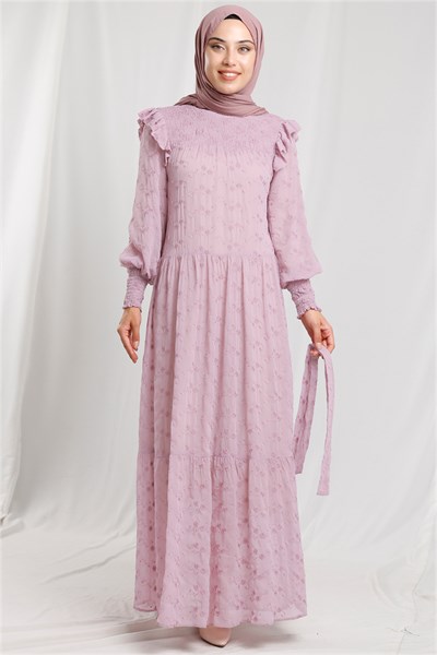Vintage Elbise Lila