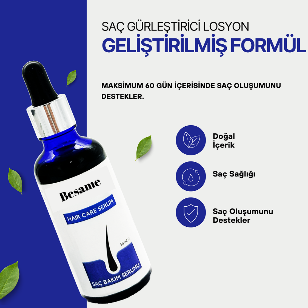 Besame Saç Oluşumunu Destekleyen ve Dökülmeyi Engelleyen Saç Bakım Kürü 150 Ml Besame
