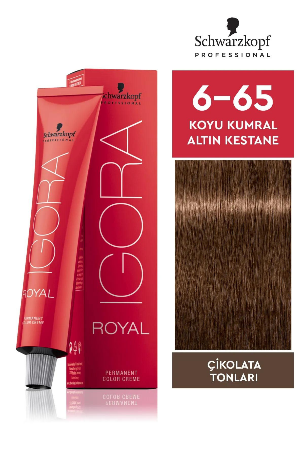 İgora Royal Saç Boyası 6.65 Koyu Kumral - Çikolata Altın 60 Mlİgora