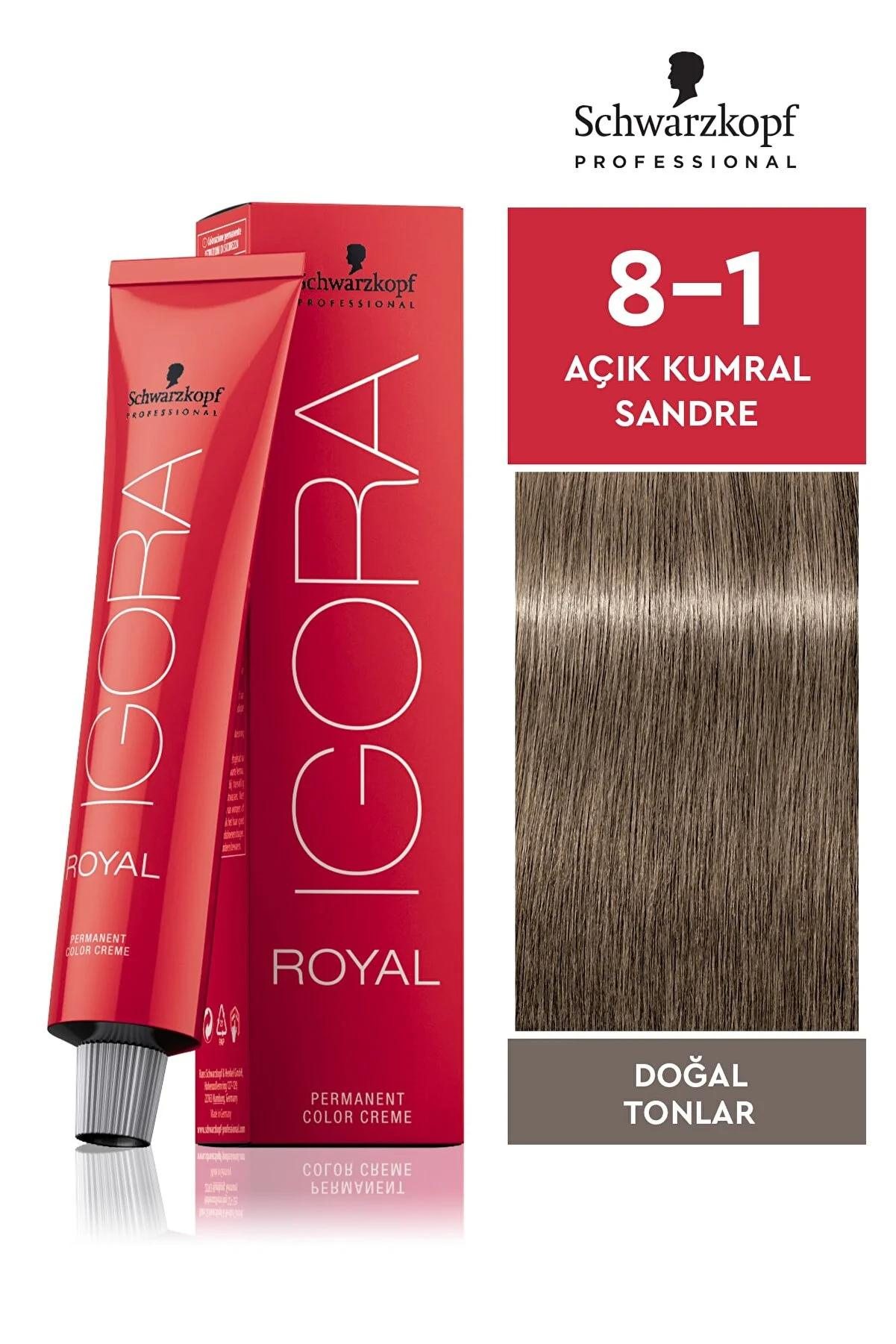 İgora Royal Saç Boyası 8.1 Açık Kumral - Sandre 60 Mlİgora