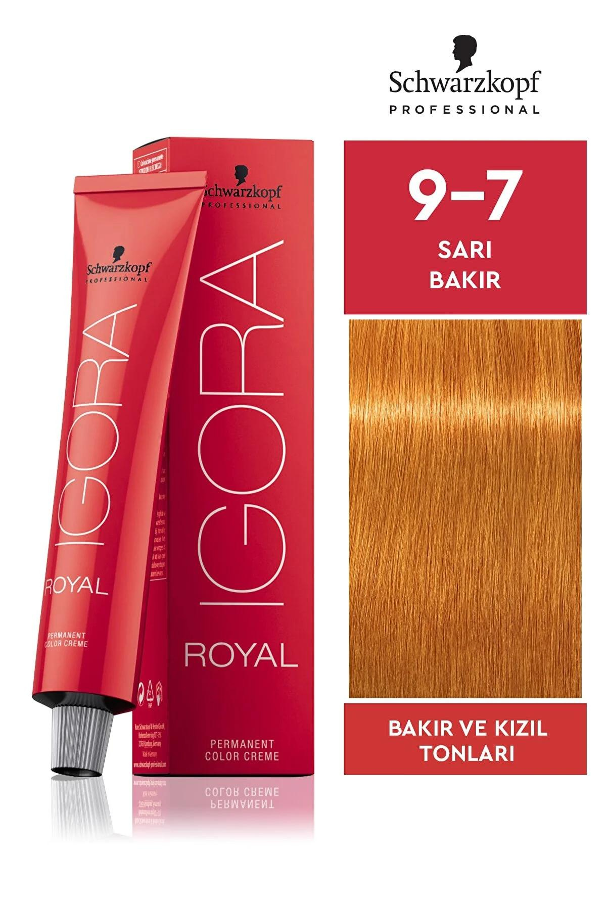 İgora Royal Saç Boyası 9.7 Sarı - Bakır 60 Mlİgora