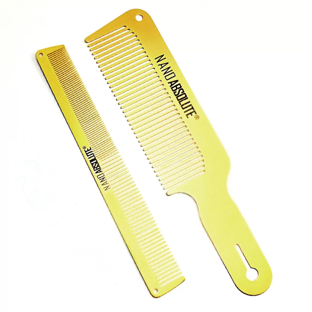Nano Absolute Metal Saç Tarak 2li Set Yüksek Isı Keratin Tarağı G666Nano Absolute